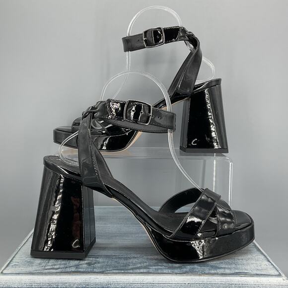 NEW Circus by Sam Edelman Women’s Kaitlyn Buckle Ankle Strap Black Size 9 - Picture 1 of 10